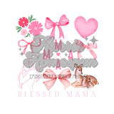 Blessed Mama Bows DTF Print