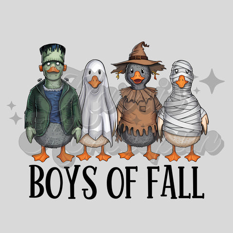 Boys of Fall Ducks Halloween DTF Print