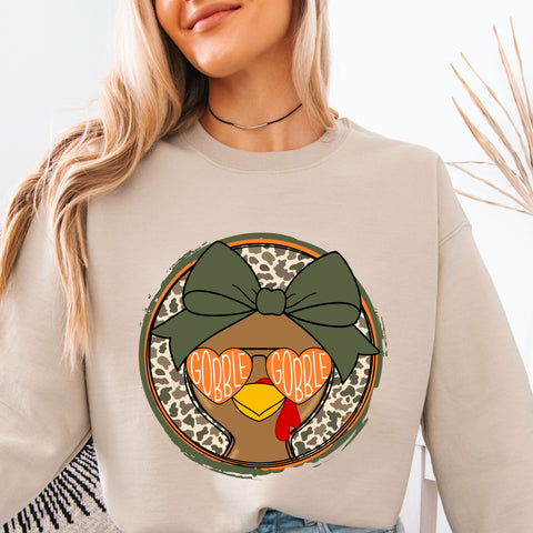 Camo Turkey with Bow Stagecoach Spirit Shop Top