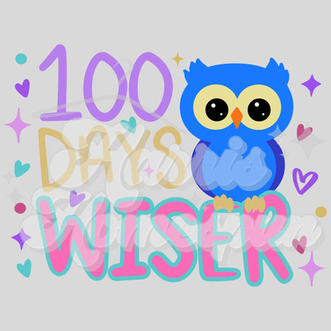 100 Days Wiser DTF Print