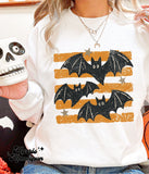 Bats Orange Striped Completed Top