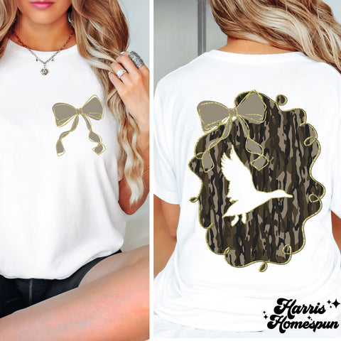 Camo Duck in Frame Completed Top