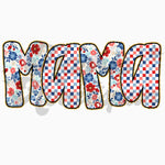 Patriotic MAMA Two Patterns DTF Print