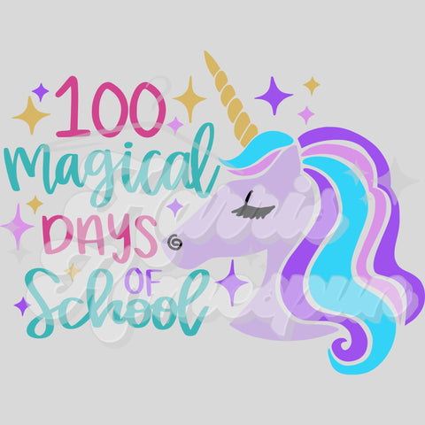 100 Magical Days of School DTF Print