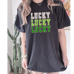 Lucky Repeat Faux Patch DTF Print