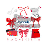 TJ Maxx/ Marshalls/ Home Goods Shopping Bows DTF Print