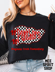 Panthers Checkered Flag Magness Creek Elementary Completed Top