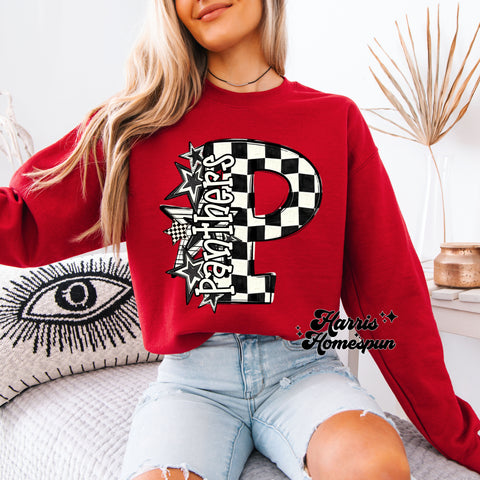 P Panthers Checkered Stars Completed Top