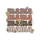 Mama Repeat Neutral Colors DTF Print