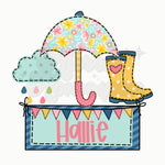 Girly Rainy Days DTF Print with name option