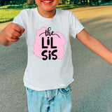 Light Pink Splatter Lil Sis DTF Print