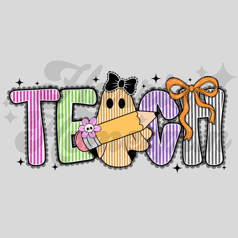 Halloween TEACH DTF Print