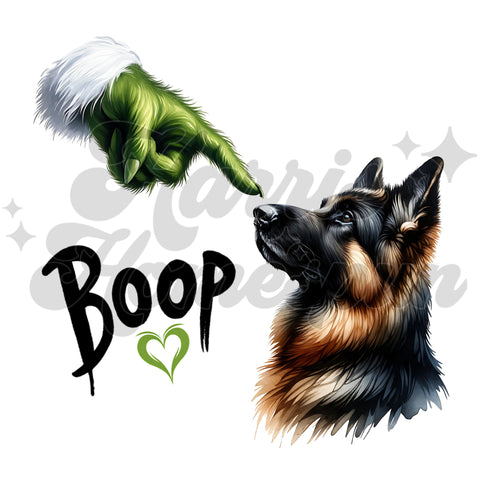 Boop German Pup DTF Print