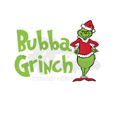 Bubba Grinch DTF Print