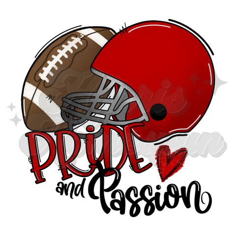 Pride and Passion Football DTF Print