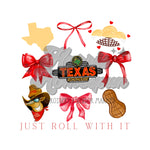 Texas Road House Bows DTF Print