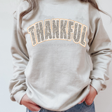 THANKFUL Leopard Curved DTF Print