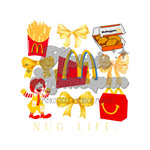 McDonalds Bows DTF Print