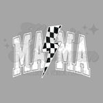 Checkered Lightning Bolt Mama DTF Print