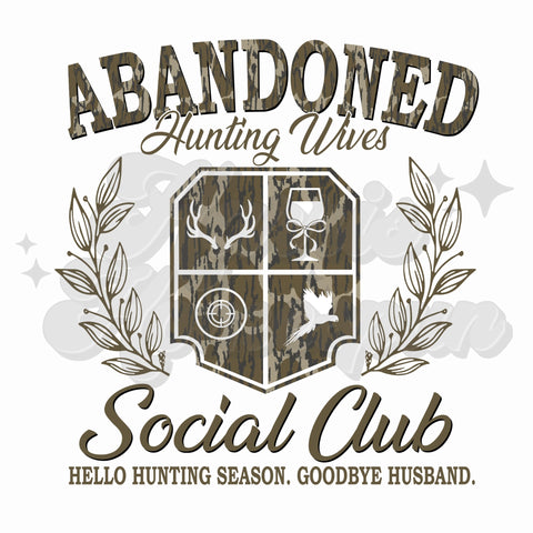 Hunting Wives Social Club DTF Print