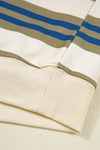 Khaki & Navy Striped Pullover