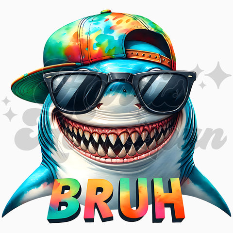 Shark BRUH DTF Print