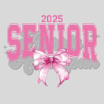 Pink Senior 2025 with Bow DTF Print