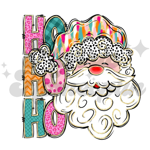 HoHoHo Santa DTF Print
