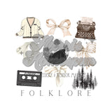 Folklore TS Bows DTF Print