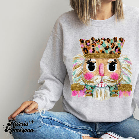 Faux Yarn Nutcracker Face Completed Top