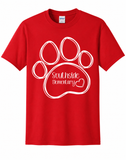Outline Paw Print Southside Spirit Shop Top