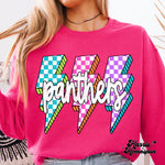 Colorful Panthers Checkered LB Completed Top