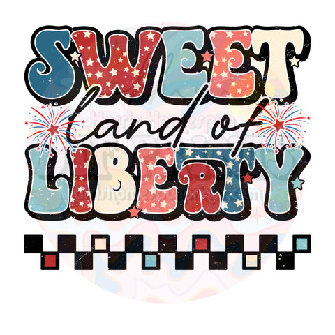 Sweet Land of Liberty DTF Print