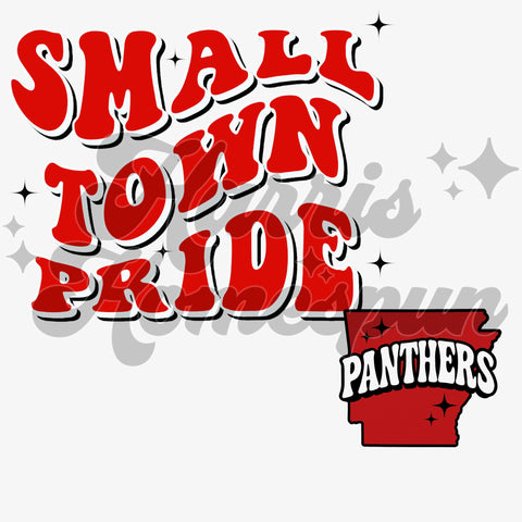 Panthers Small Town Pride DTF Print