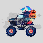 Trick or Treat Monster Truck DTF Print