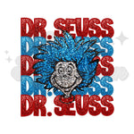 Faux Glitter Dr.Seuss DTF Print