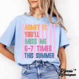 Admit It You’ll Miss Me Stagecoach Spirit Shop Top