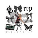 Reputation TS Bows DTF Print