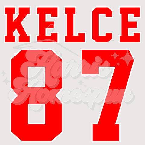 Kelce 87 DTF Print