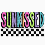 Sunkissed Checkered Colorful DTF Print