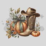 Western Pumpkins DTF Print