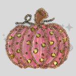 Pink Leopard Pumpkin DTF Print