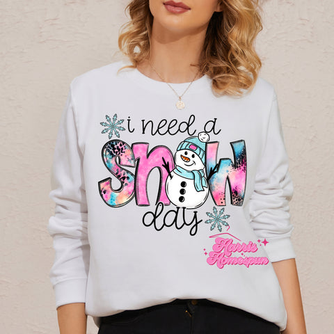 I Need a Snow Day Completed Top