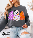 Purple & Orange Pattern Ghosts Completed Top