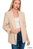 Zenana Open Front Classic Blazer