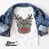 Camo Girly Reindeer Completed Top