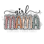 Girl Mama Colorful with Dots DTF Print