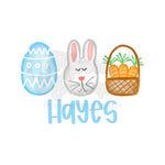 Easter Trio Blue DTF Print with name option