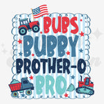 Bubs Patriotic DTF Print