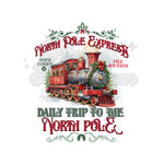 Polar Express Train DTF Print